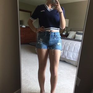 American Eagle hi-rise shorts